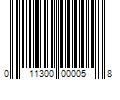 Barcode Image for UPC code 011300000058