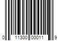 Barcode Image for UPC code 011300000119