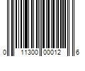 Barcode Image for UPC code 011300000126