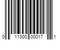 Barcode Image for UPC code 011300000171