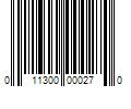 Barcode Image for UPC code 011300000270