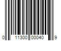 Barcode Image for UPC code 011300000409