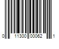 Barcode Image for UPC code 011300000621