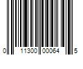 Barcode Image for UPC code 011300000645