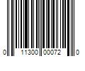 Barcode Image for UPC code 011300000720