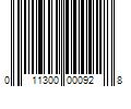 Barcode Image for UPC code 011300000928