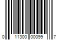 Barcode Image for UPC code 011300000997