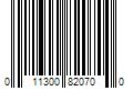 Barcode Image for UPC code 011300820700