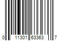 Barcode Image for UPC code 011301633637