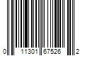 Barcode Image for UPC code 011301675262