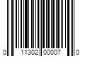 Barcode Image for UPC code 011302000070