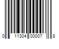 Barcode Image for UPC code 011304000078