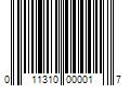 Barcode Image for UPC code 011310000017