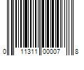 Barcode Image for UPC code 011311000078. Product Name: 