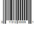 Barcode Image for UPC code 011312000091