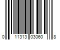 Barcode Image for UPC code 011313030608. Product Name: Fantasia Hair Polisher Carrot Hair Serum