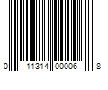 Barcode Image for UPC code 011314000068