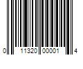 Barcode Image for UPC code 011320000014