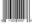 Barcode Image for UPC code 011320000076