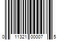 Barcode Image for UPC code 011321000075