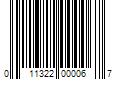 Barcode Image for UPC code 011322000067