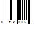 Barcode Image for UPC code 011325000064