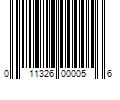 Barcode Image for UPC code 011326000056