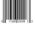 Barcode Image for UPC code 011326000063