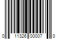 Barcode Image for UPC code 011326000070