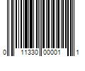 Barcode Image for UPC code 011330000011