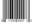 Barcode Image for UPC code 011330000073