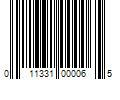 Barcode Image for UPC code 011331000065