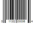 Barcode Image for UPC code 011332000064