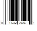 Barcode Image for UPC code 011332000071