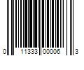 Barcode Image for UPC code 011333000063