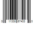 Barcode Image for UPC code 011338674030