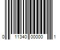 Barcode Image for UPC code 011340000001