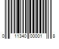 Barcode Image for UPC code 011340000018