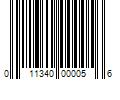 Barcode Image for UPC code 011340000056