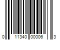 Barcode Image for UPC code 011340000063