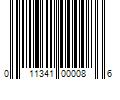 Barcode Image for UPC code 011341000086