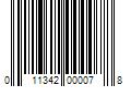 Barcode Image for UPC code 011342000078