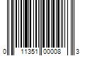 Barcode Image for UPC code 011351000083