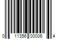 Barcode Image for UPC code 011356000064