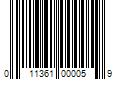 Barcode Image for UPC code 011361000059