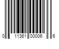 Barcode Image for UPC code 011361000066