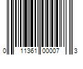 Barcode Image for UPC code 011361000073