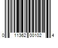 Barcode Image for UPC code 011362001024