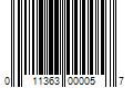 Barcode Image for UPC code 011363000057