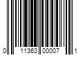 Barcode Image for UPC code 011363000071